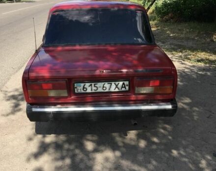 Красный ВАЗ 2107, объемом двигателя 1 л и пробегом 67 тыс. км за 588 $, фото 6 на Automoto.ua