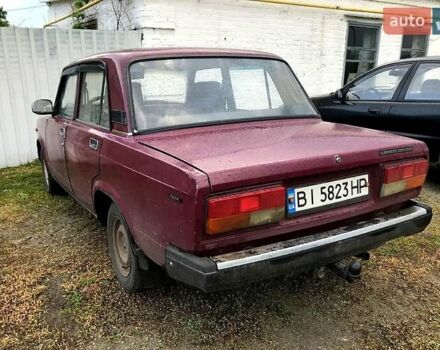 Красный ВАЗ 2107, объемом двигателя 1.5 л и пробегом 136 тыс. км за 1000 $, фото 2 на Automoto.ua