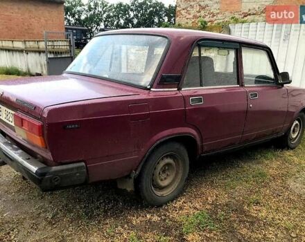 Красный ВАЗ 2107, объемом двигателя 1.5 л и пробегом 136 тыс. км за 1000 $, фото 1 на Automoto.ua