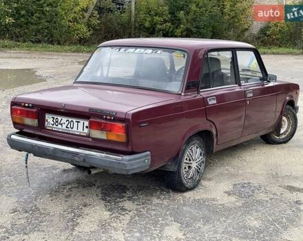 Красный ВАЗ 2107, объемом двигателя 1.5 л и пробегом 100 тыс. км за 599 $, фото 3 на Automoto.ua