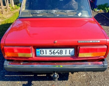 Красный ВАЗ 2107, объемом двигателя 1.5 л и пробегом 47 тыс. км за 1600 $, фото 1 на Automoto.ua