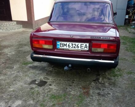 Красный ВАЗ 2107, объемом двигателя 1.5 л и пробегом 86 тыс. км за 1000 $, фото 1 на Automoto.ua