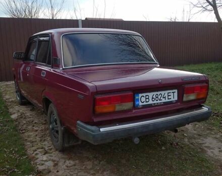 Червоний ВАЗ 2107, об'ємом двигуна 1.45 л та пробігом 20 тис. км за 2750 $, фото 4 на Automoto.ua