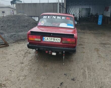 Красный ВАЗ 2107, объемом двигателя 1.5 л и пробегом 84 тыс. км за 1100 $, фото 5 на Automoto.ua