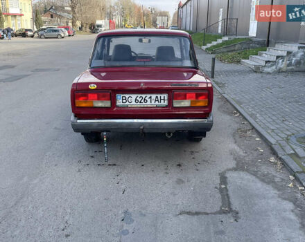 Красный ВАЗ 2107, объемом двигателя 1.5 л и пробегом 84 тыс. км за 1500 $, фото 6 на Automoto.ua