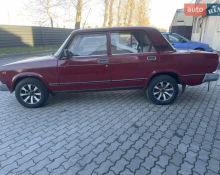 Красный ВАЗ 2107, объемом двигателя 1.5 л и пробегом 84 тыс. км за 1300 $, фото 1 на Automoto.ua