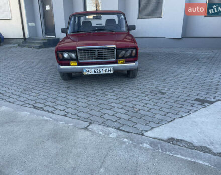 Красный ВАЗ 2107, объемом двигателя 1.5 л и пробегом 84 тыс. км за 1300 $, фото 9 на Automoto.ua