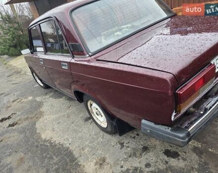 Красный ВАЗ 2107, объемом двигателя 1.5 л и пробегом 80 тыс. км за 1800 $, фото 1 на Automoto.ua