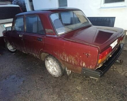 Красный ВАЗ 2107, объемом двигателя 1.5 л и пробегом 82 тыс. км за 510 $, фото 1 на Automoto.ua
