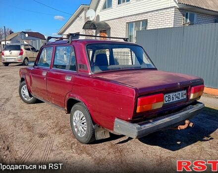 Красный ВАЗ 2107, объемом двигателя 15 л и пробегом 160 тыс. км за 850 $, фото 4 на Automoto.ua