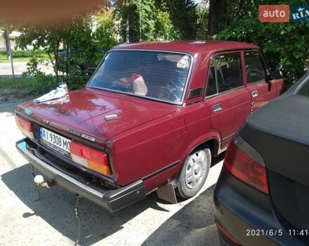 Красный ВАЗ 2107, объемом двигателя 1.6 л и пробегом 84 тыс. км за 2100 $, фото 3 на Automoto.ua