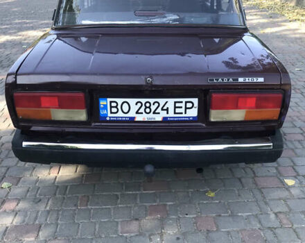 Красный ВАЗ 2107, объемом двигателя 1.57 л и пробегом 90 тыс. км за 1450 $, фото 4 на Automoto.ua