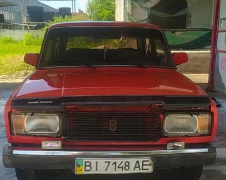 Красный ВАЗ 2107, объемом двигателя 1.3 л и пробегом 250 тыс. км за 650 $, фото 1 на Automoto.ua