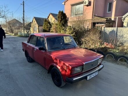 Красный ВАЗ 2107, объемом двигателя 1.5 л и пробегом 80 тыс. км за 500 $, фото 1 на Automoto.ua