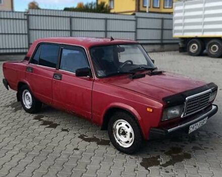 Красный ВАЗ 2107, объемом двигателя 1.5 л и пробегом 78 тыс. км за 750 $, фото 1 на Automoto.ua