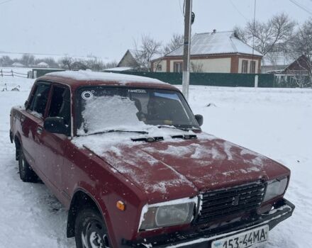 Красный ВАЗ 2107, объемом двигателя 1.5 л и пробегом 10 тыс. км за 195 $, фото 1 на Automoto.ua