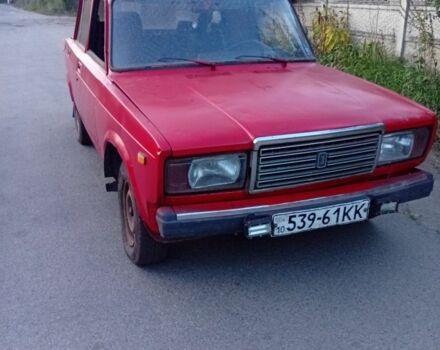 Красный ВАЗ 2107, объемом двигателя 1.5 л и пробегом 100 тыс. км за 417 $, фото 1 на Automoto.ua