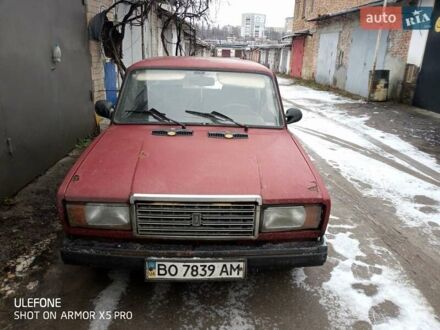 ВАЗ 2107 1989 в Тернополе на Automoto.ua Красный ВАЗ 2107, объемом двигателя 1.5 л и пробегом 112 тыс. км за 650 $, фото 1 на Automoto.ua