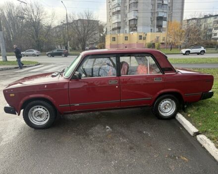 Красный ВАЗ 2107, объемом двигателя 1.5 л и пробегом 200 тыс. км за 593 $, фото 1 на Automoto.ua
