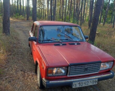 Красный ВАЗ 2107, объемом двигателя 1.5 л и пробегом 47 тыс. км за 707 $, фото 1 на Automoto.ua