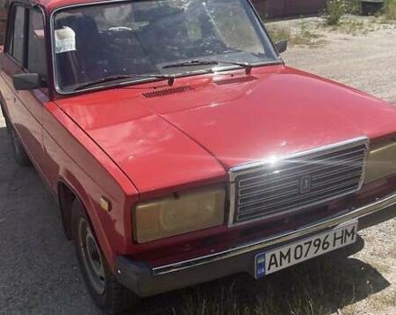 Красный ВАЗ 2107, объемом двигателя 1.5 л и пробегом 67 тыс. км за 1525 $, фото 1 на Automoto.ua