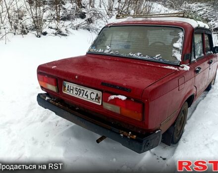 Красный ВАЗ 2107, объемом двигателя 1.5 л и пробегом 150 тыс. км за 350 $, фото 1 на Automoto.ua