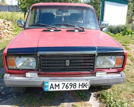 Красный ВАЗ 2107, объемом двигателя 1.5 л и пробегом 63 тыс. км за 1231 $, фото 1 на Automoto.ua