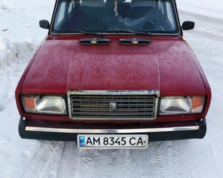 Красный ВАЗ 2107, объемом двигателя 1.5 л и пробегом 150 тыс. км за 743 $, фото 1 на Automoto.ua