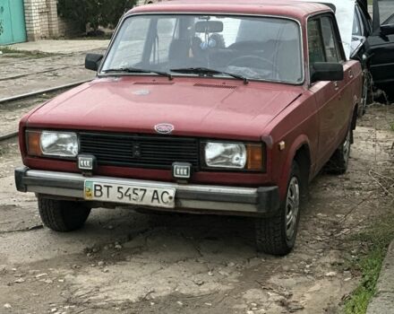 Красный ВАЗ 2107, объемом двигателя 1.3 л и пробегом 80 тыс. км за 380 $, фото 1 на Automoto.ua
