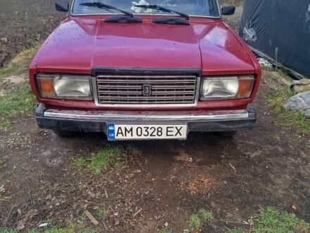 Красный ВАЗ 2107, объемом двигателя 1.5 л и пробегом 234 тыс. км за 591 $, фото 1 на Automoto.ua