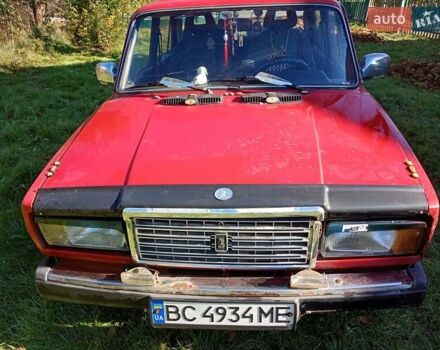 Красный ВАЗ 2107, объемом двигателя 1.6 л и пробегом 75 тыс. км за 500 $, фото 1 на Automoto.ua