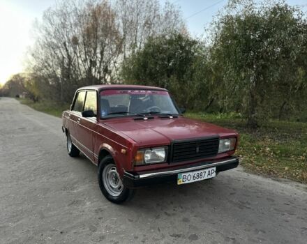 Красный ВАЗ 2107, объемом двигателя 1.5 л и пробегом 90 тыс. км за 450 $, фото 1 на Automoto.ua