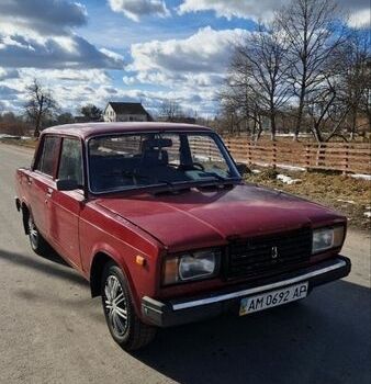 Червоний ВАЗ 2107, об'ємом двигуна 1.6 л та пробігом 56 тис. км за 567 $, фото 1 на Automoto.ua