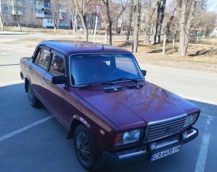 Красный ВАЗ 2107, объемом двигателя 1.7 л и пробегом 130 тыс. км за 1550 $, фото 1 на Automoto.ua