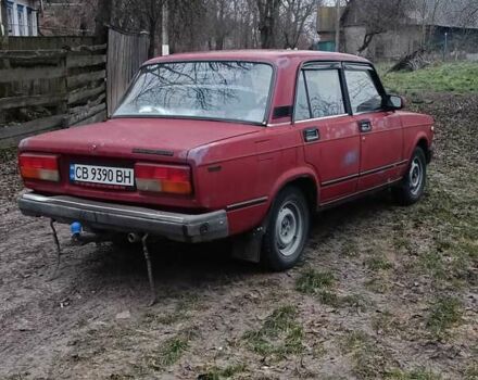 Красный ВАЗ 2107, объемом двигателя 1.5 л и пробегом 100 тыс. км за 650 $, фото 1 на Automoto.ua