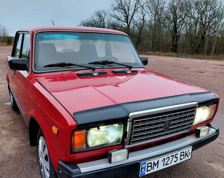 Красный ВАЗ 2107, объемом двигателя 1.5 л и пробегом 97 тыс. км за 1300 $, фото 1 на Automoto.ua