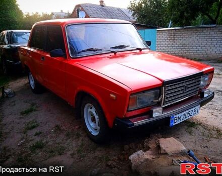 Красный ВАЗ 2107, объемом двигателя 1.6 л и пробегом 295 тыс. км за 750 $, фото 1 на Automoto.ua