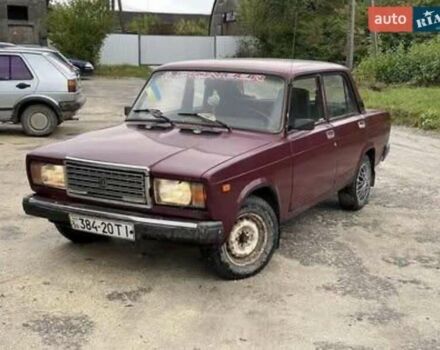 Красный ВАЗ 2107, объемом двигателя 1.5 л и пробегом 75 тыс. км за 400 $, фото 1 на Automoto.ua