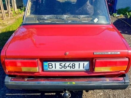 Красный ВАЗ 2107, объемом двигателя 1.5 л и пробегом 47 тыс. км за 1600 $, фото 1 на Automoto.ua