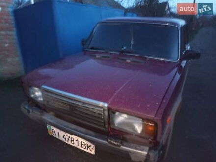 Червоний ВАЗ 2107, об'ємом двигуна 1.45 л та пробігом 72 тис. км за 1100 $, фото 1 на Automoto.ua