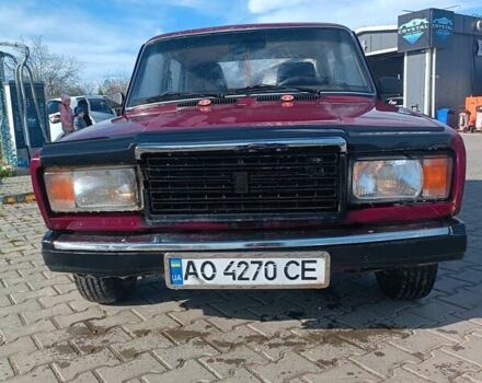 Красный ВАЗ 2107, объемом двигателя 1.45 л и пробегом 76 тыс. км за 1000 $, фото 1 на Automoto.ua