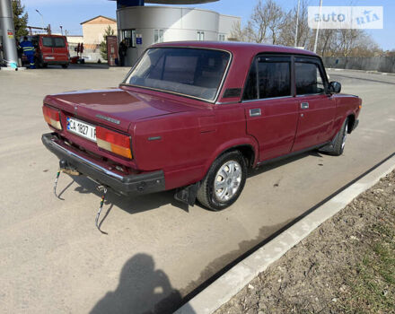 Красный ВАЗ 2107, объемом двигателя 1.57 л и пробегом 142 тыс. км за 1150 $, фото 1 на Automoto.ua