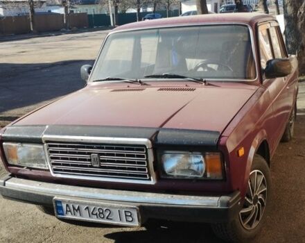 Красный ВАЗ 2107, объемом двигателя 1.6 л и пробегом 14 тыс. км за 1200 $, фото 1 на Automoto.ua