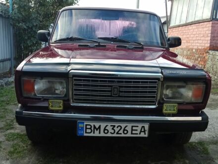 Красный ВАЗ 2107, объемом двигателя 1.5 л и пробегом 86 тыс. км за 1000 $, фото 1 на Automoto.ua