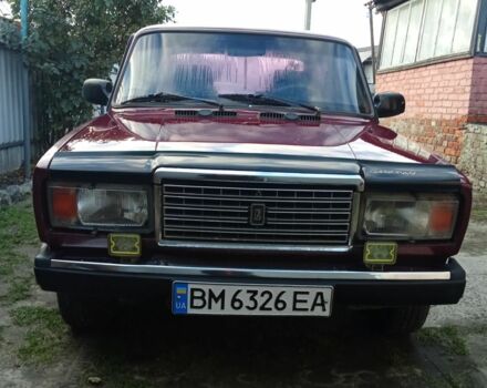Красный ВАЗ 2107, объемом двигателя 1.5 л и пробегом 86 тыс. км за 1000 $, фото 1 на Automoto.ua