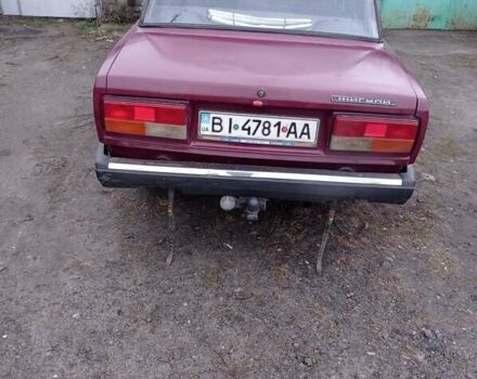 Красный ВАЗ 2107, объемом двигателя 0 л и пробегом 100 тыс. км за 828 $, фото 1 на Automoto.ua