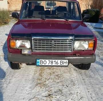 Красный ВАЗ 2107, объемом двигателя 1.45 л и пробегом 69 тыс. км за 916 $, фото 1 на Automoto.ua