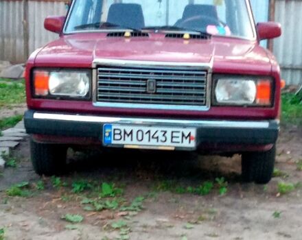 Красный ВАЗ 2107, объемом двигателя 1.5 л и пробегом 94 тыс. км за 1600 $, фото 1 на Automoto.ua