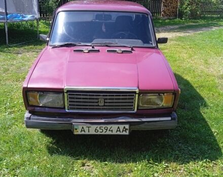 Красный ВАЗ 2107, объемом двигателя 5 л и пробегом 80 тыс. км за 484 $, фото 1 на Automoto.ua