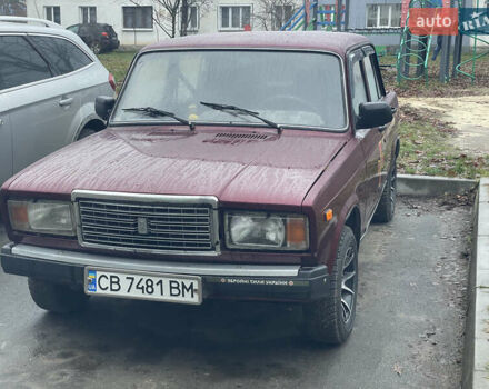 Красный ВАЗ 2107, объемом двигателя 1.5 л и пробегом 75 тыс. км за 1600 $, фото 1 на Automoto.ua